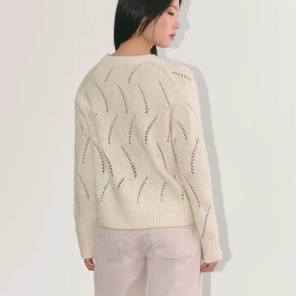 NWT Everlane Wool Sweater Cloud Cream L - Picture 5 of 6